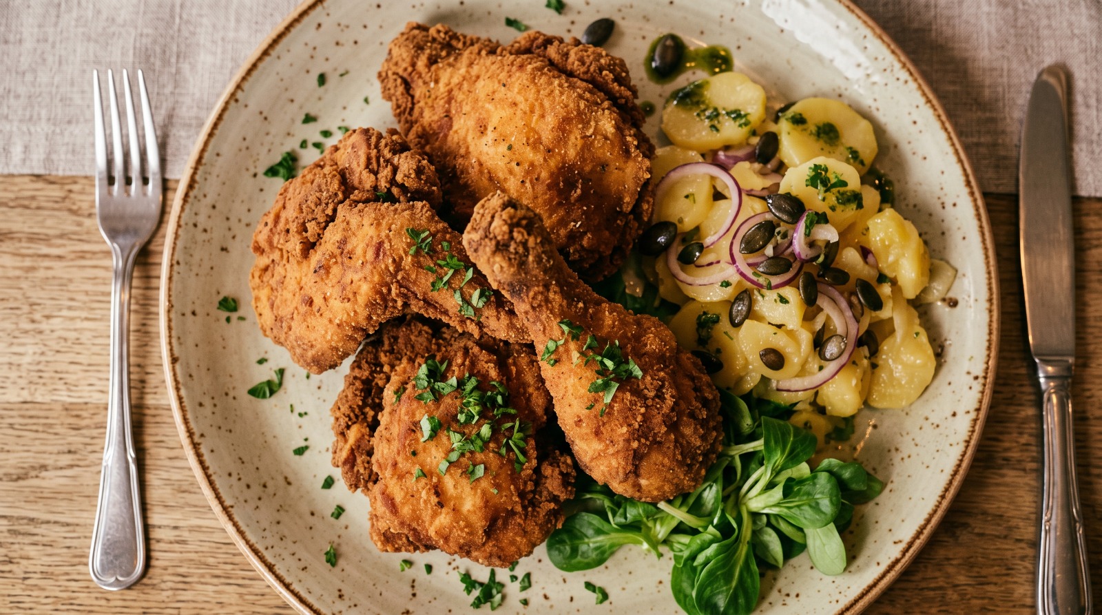 BACKHENDL-AKTION im Brunnenwald